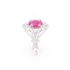 Image 8 : Rare Burmese Ruby GIA Certified Designer Ring