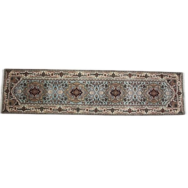 Antique Persian Heriz Serapi Hand-Knotted Runner