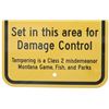 Image 3 : Warning Bear Trap Montana Game, Fish, & Parks Sign