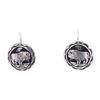 Image 1 : Navajo T&R Singer Sterling Silver Buffalo Earrings