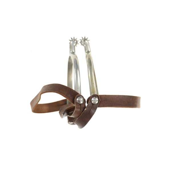 Vintage U.S. Cavalry Solid Nickel Spurs