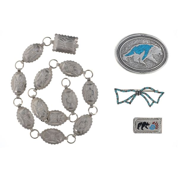 Vintage Southwest Turquoise Chip Inlay Collection