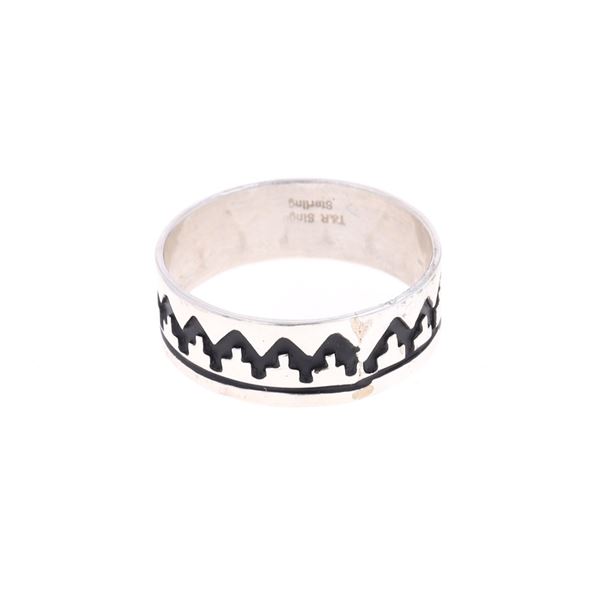Navajo T & R Singer Sterling Silver Pueblo Ring