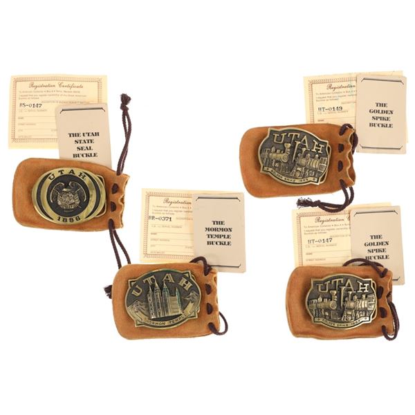 First Security Corp. Lim. Ed. Brass Utah Buckles