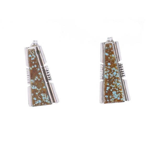 Navajo S. Francisco Sterling Turquoise Earrings