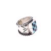 Image 11 : Navajo CC Tsosie Sterling Silver Checkerboard Ring