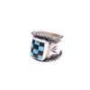 Image 2 : Navajo CC Tsosie Sterling Silver Checkerboard Ring