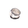 Image 5 : Navajo CC Tsosie Sterling Silver Checkerboard Ring