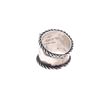 Image 6 : Navajo CC Tsosie Sterling Silver Checkerboard Ring