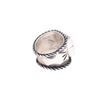 Image 9 : Navajo CC Tsosie Sterling Silver Checkerboard Ring