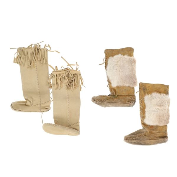 Vintage Alaskan Deer Hide Mukluks (2)