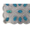 Image 4 : Solid Nickel Silver & Turquoise Belt Buckle