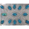 Image 6 : Solid Nickel Silver & Turquoise Belt Buckle