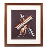 Image 1 : Early Vintage Brule Sioux Broken Rope Gouache Art