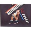 Image 4 : Early Vintage Brule Sioux Broken Rope Gouache Art