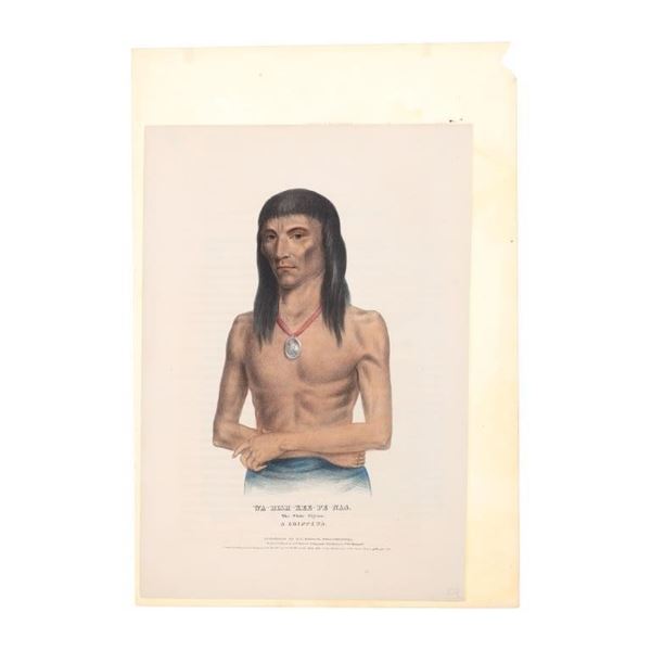 Antique McKenney & Hall Wa-Bish-Kee-Pe-Nas Colored