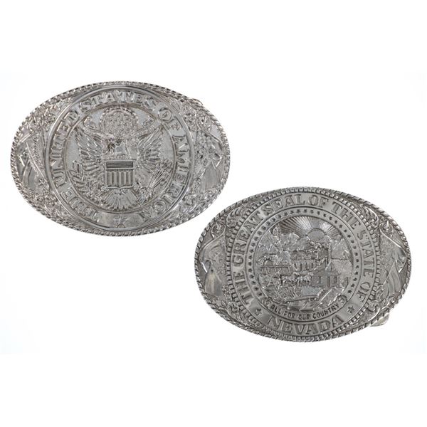 Tony Lama Collection State Series Belt Buckles (2)