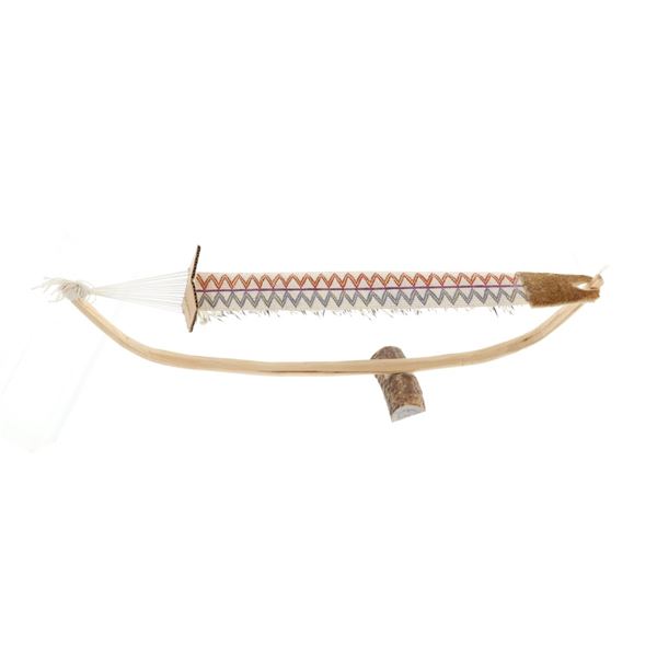 Great Lakes Woodland Quilled Ojibwe Bow Loom
