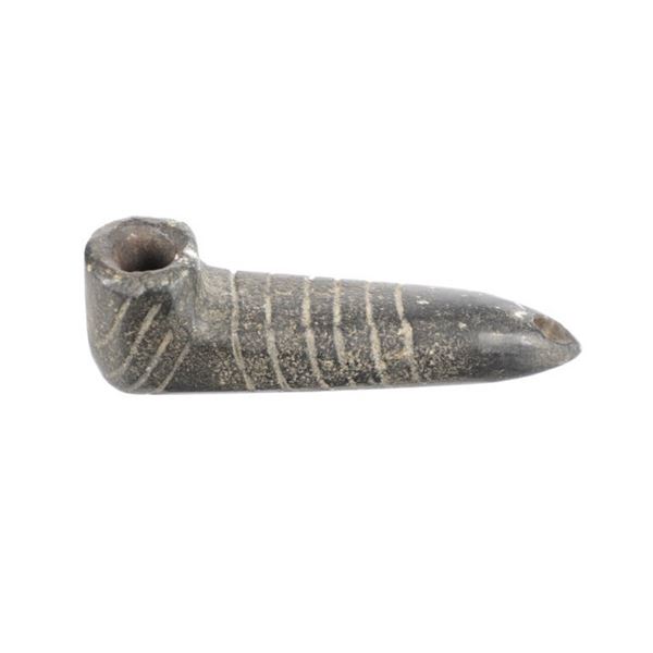Hopewell Culture Mound Steatite Pipe 4 1/8" RARE