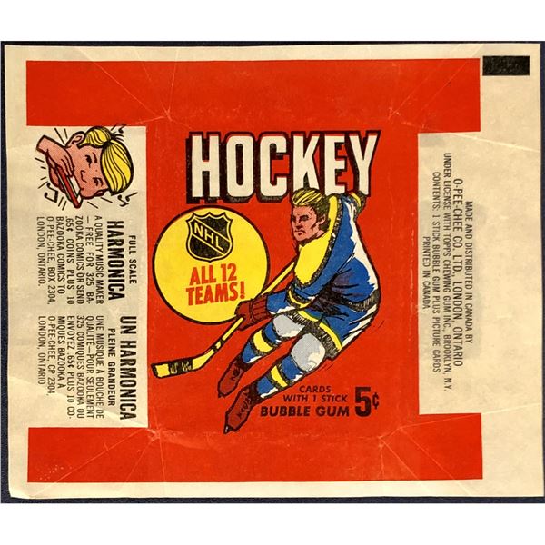 1968-69 O-PEE-CHEE NHL HOCKEY WRAPPER