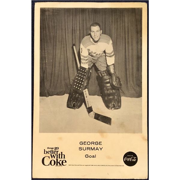 1966-67 COCA COLA KITCHENER RANGERS - GEORGE SURMAY