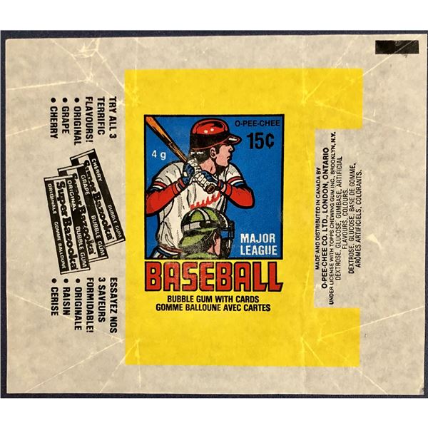 1979 O-PEE-CHEE BASEBALL WRAPPER