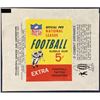Image 1 : 1964 PHILADELPHIA GUM COMPANY NFL FOOTBALL WRAPPER
