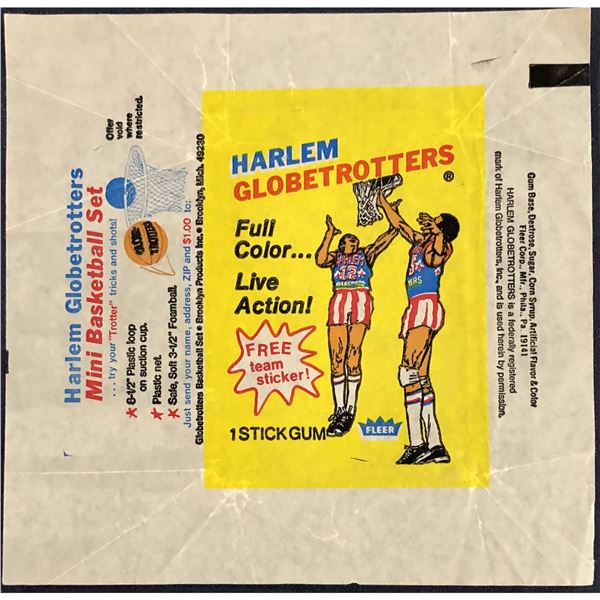 1971 FLEER HARLEM GLOBETROTTERS WRAPPER