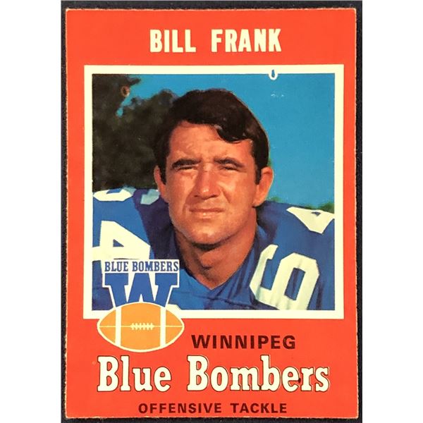1971 O-PEE-CHEE CFL BILL FRANK