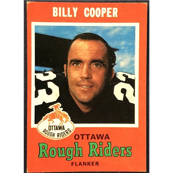 1971 O-PEE-CHEE CFL BILLY COOPER