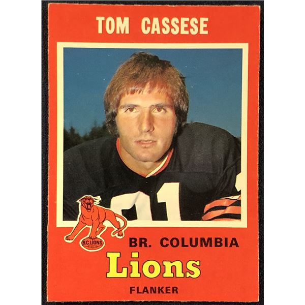 1971 O-PEE-CHEE CFL TOM CASSESE