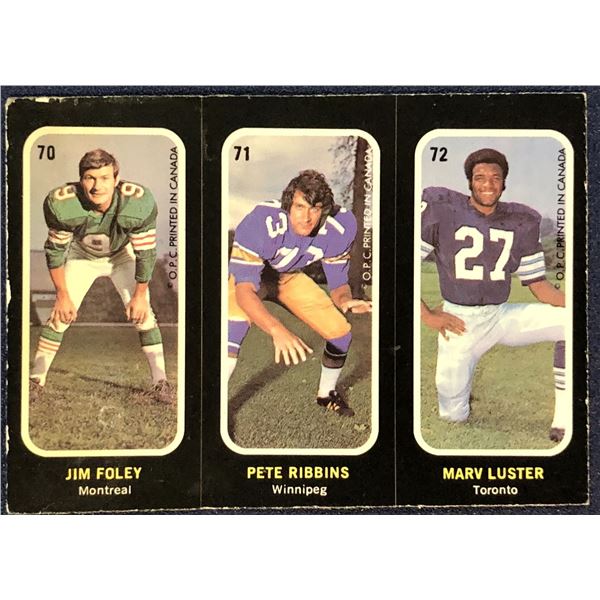 1972 O-PEE-CHEE CFL FOOTBALL INSERT STICKERS - MARV LUSTER