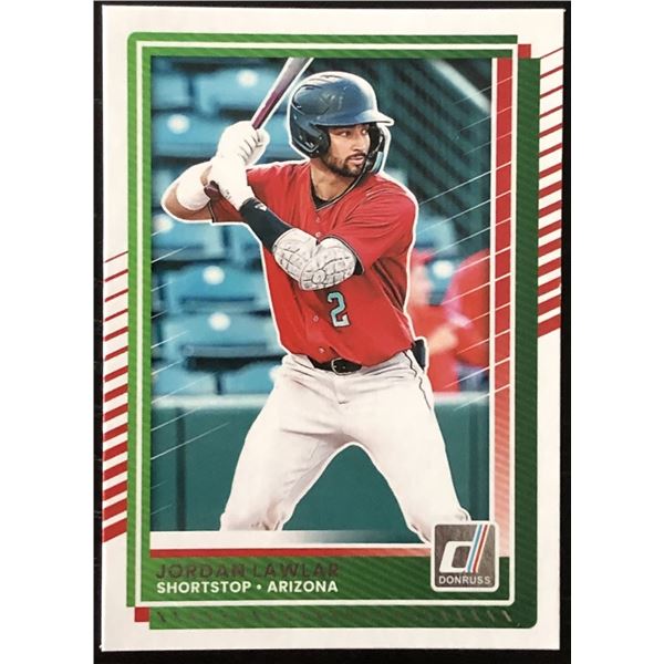2025 DONRUSS BASEBALL JORDAN LAWLAR ROOKIE CARD