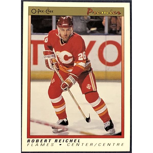 1990-91 O-PEE-CHEE PREMIER NHL ROBERT REICHEL ROOKIE CARD