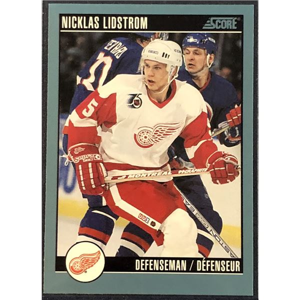 1992-93 SCORE NHL NIKLAS LIDSTROM (HOF) ROOKIE CARD