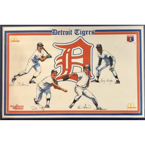 1982 McDONALD'S DETROIT TIGERS PLACEMAT