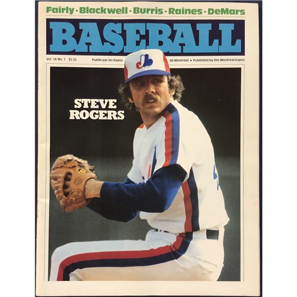 1982 MLB GAME PROGRAM SAN FRANCISCO @ MONTREAL