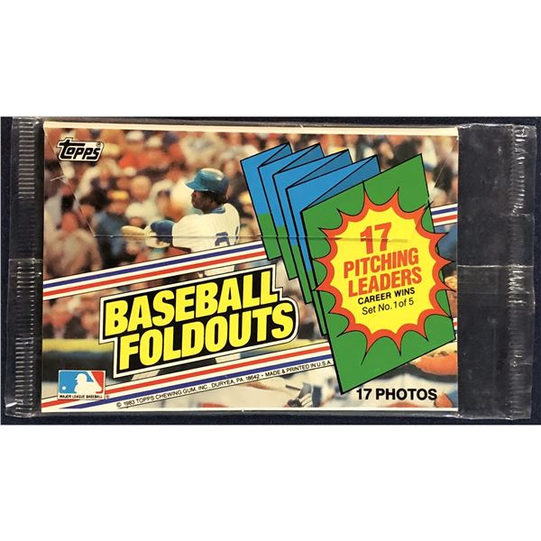 1983 TOPPS BASEBALL FOLD OUTS CELLO PACK - PITCHING LEADERS