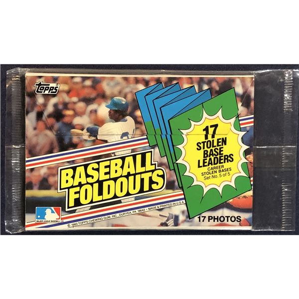 1983 TOPPS BASEBALL FOLD OUTS CELLO PACK - STOLEN BASES