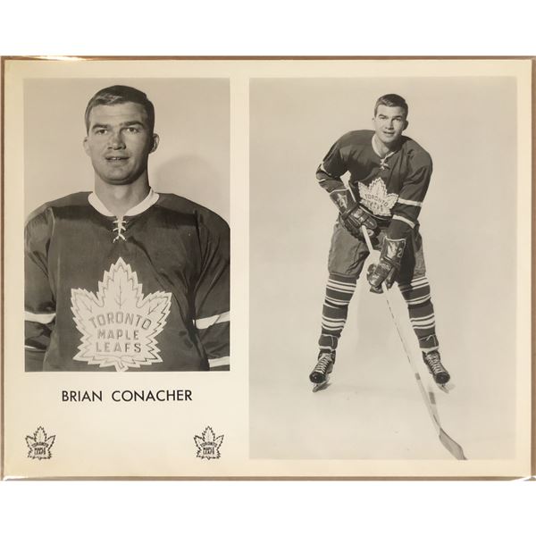 1966-67 TORONTO MAPLE LEAFS 8"x10" PUBLICITY GLOSSY - BRIAN CONACHER