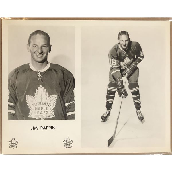 1966-67 TORONTO MAPLE LEAFS 8"x10" PUBLICITY GLOSSY - JIM PAPPIN
