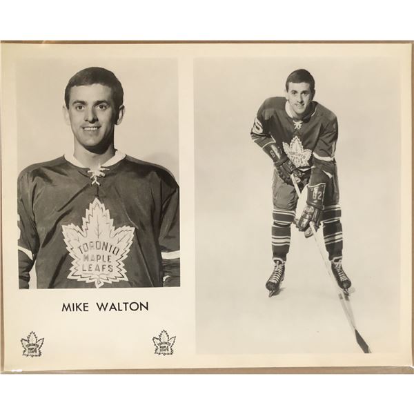 1966-67 TORONTO MAPLE LEAFS 8"x10" PUBLICITY GLOSSY - MIKE WALTON