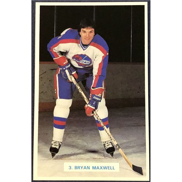 1982-83 WINNIPEG JETS POSTCARDS - BRYAN MAXWELL