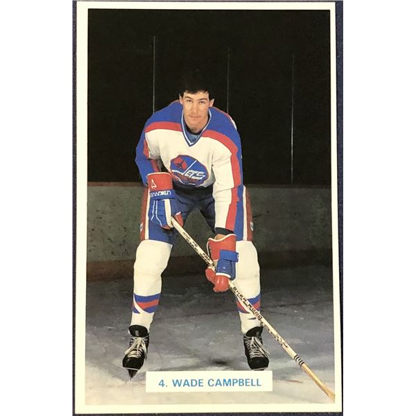 1982-83 WINNIPEG JETS POSTCARDS - WADE CAMPBELL