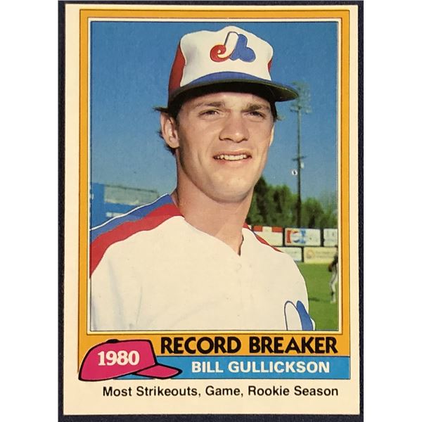 1981 TOPPS BILL GULLICKSON