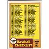 Image 1 : 1981 TOPPS CHECKLIST