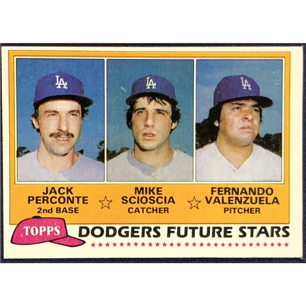 1981 TOPPS FERNANDO VALENZUELA ROOKIE CARD