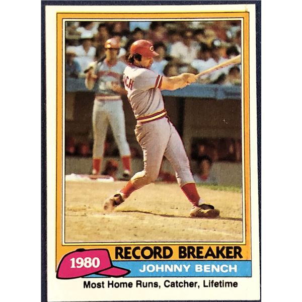 1981 TOPPS JOHNNY BENCH (HOF)