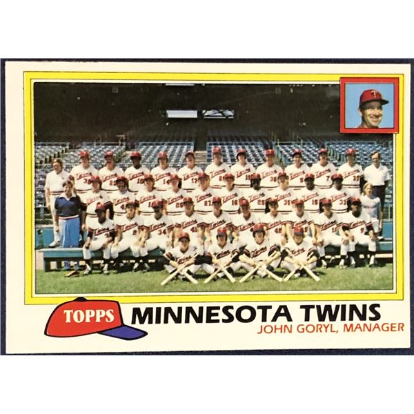 1981 TOPPS MINNESOTA TWINS