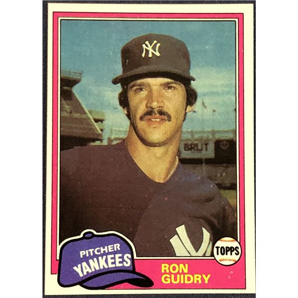 1981 TOPPS RON GUIDRY
